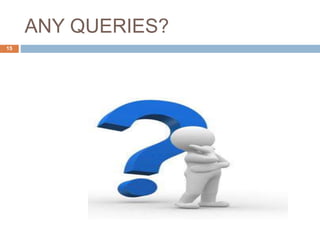 ANY QUERIES?
15
 