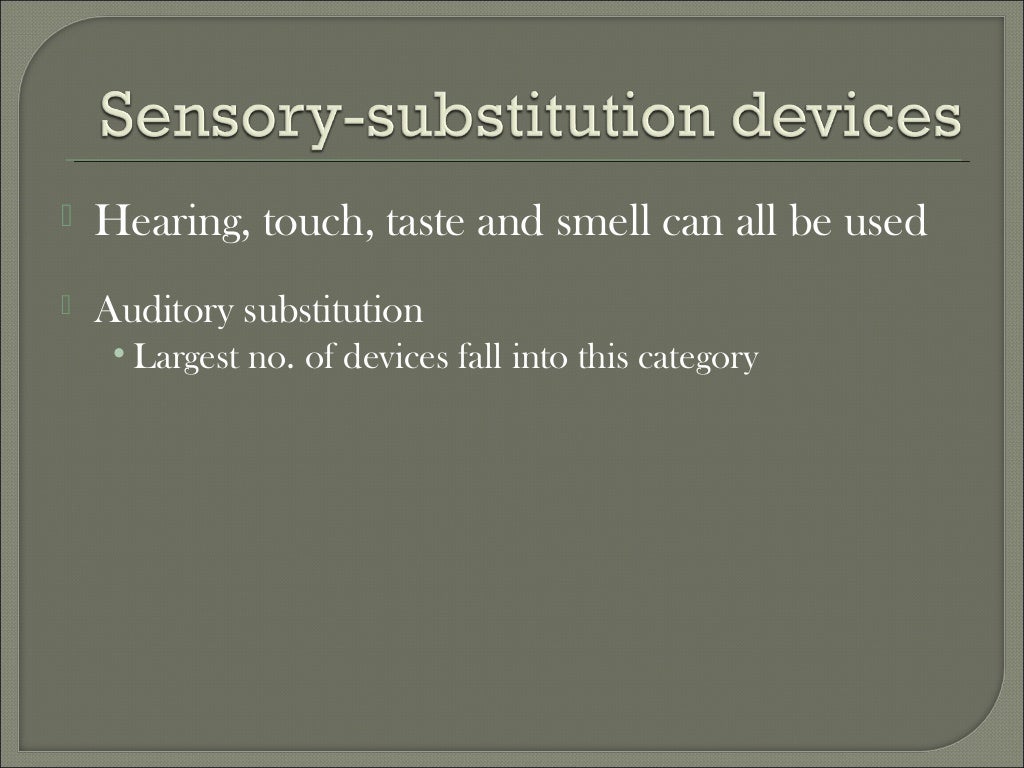 Non optical devices in low vision