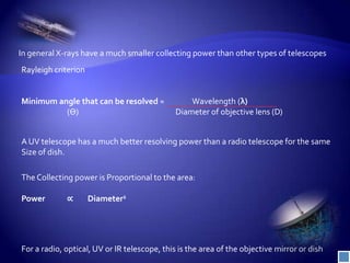 Non optical telescopes presentation | PPTX