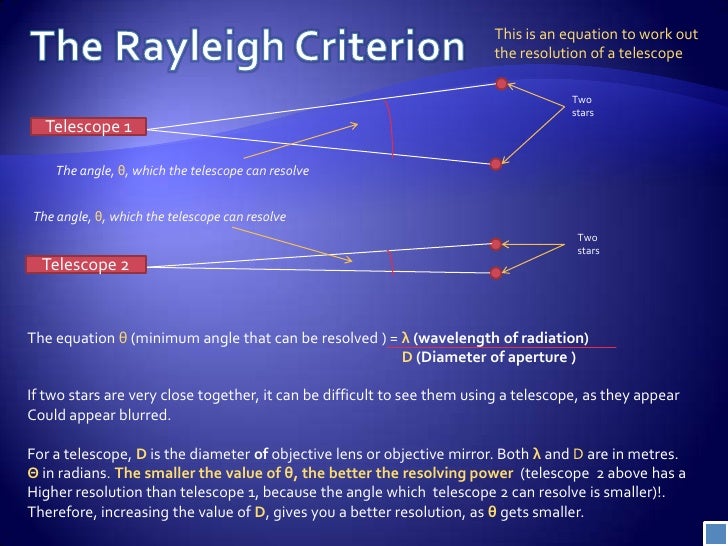 Non optical telescopes presentation