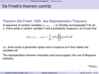 Bayesian Nonparametrics: Models Based on the Dirichlet Process | PDF
