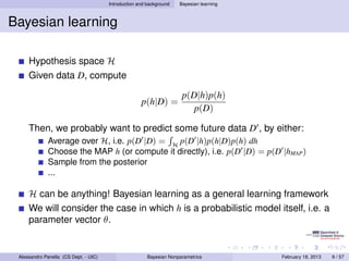 Bayesian Nonparametrics: Models Based on the Dirichlet Process | PDF