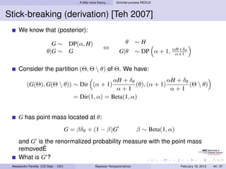 Bayesian Nonparametrics: Models Based on the Dirichlet Process | PDF