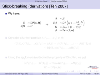 Bayesian Nonparametrics: Models Based on the Dirichlet Process | PDF