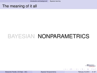Bayesian Nonparametrics: Models Based on the Dirichlet Process | PDF