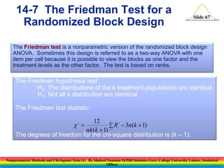 Nonparametric methods and chi square tests (1) | PPTX