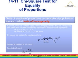 Nonparametric methods and chi square tests (1) | PPTX