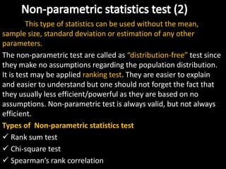 Non parametric test 8