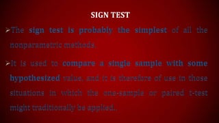 SIGN TEST

 