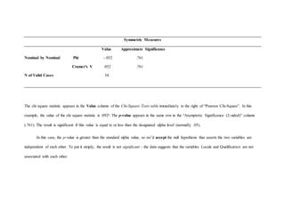 Nonparametric tests assignment