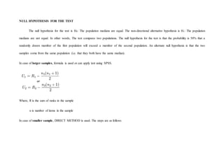 Nonparametric tests assignment