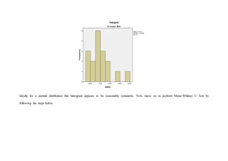 Nonparametric tests assignment