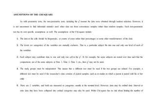 Nonparametric tests assignment