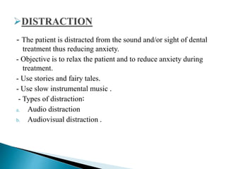 Non –pharmacological behavior management in children | PPTX
