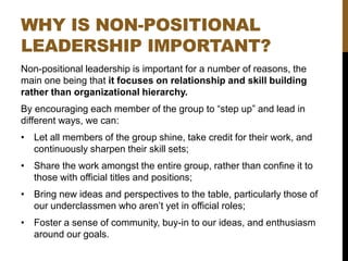 Non-Positional Leadership | PPTX
