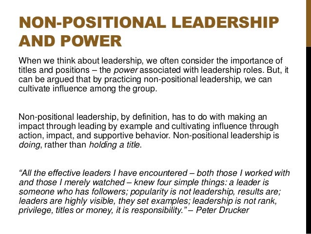 example of leadership
