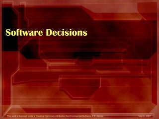 Software Decisions 
