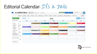 Editorial Calendar: It’s a Date
 