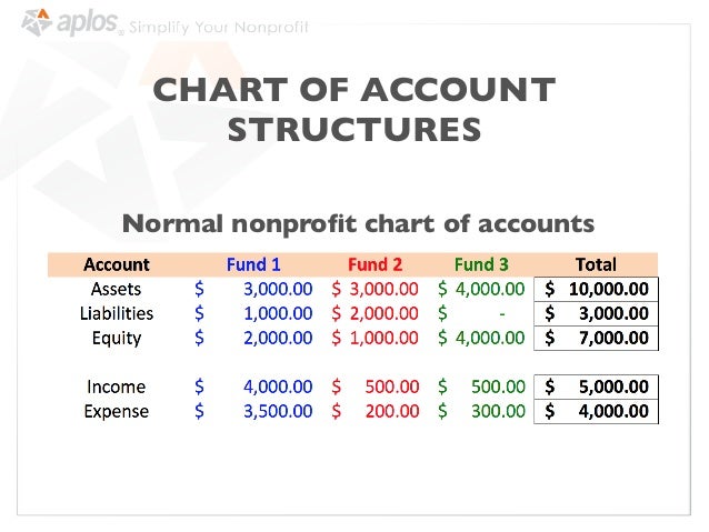 Non Profit Accounting Chart Of Accounts