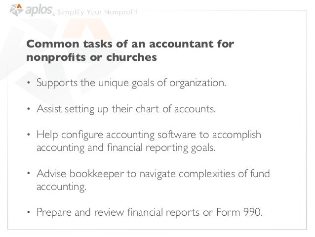 Non Profit Chart Of Accounts For Organizations