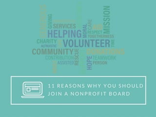 11 Reasons Why You Should Join a Nonprofit Board
