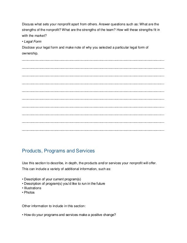 donorbox nonprofit business plan template non profit business plan
