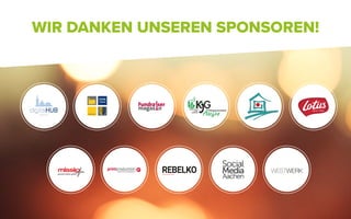 WIR DANKEN UNSEREN SPONSOREN!
19
112112
 