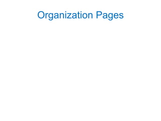 Organization Pages 