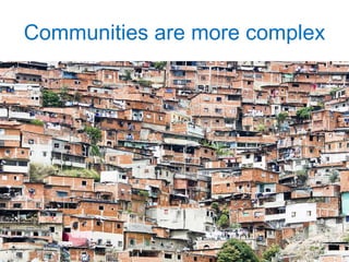 Communities are more complex 