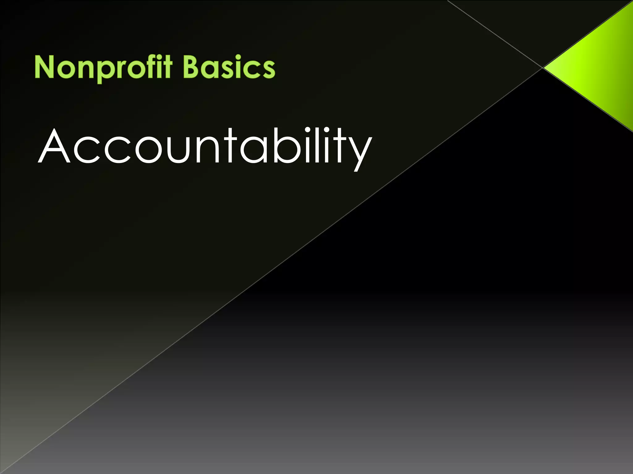 Accountability

 