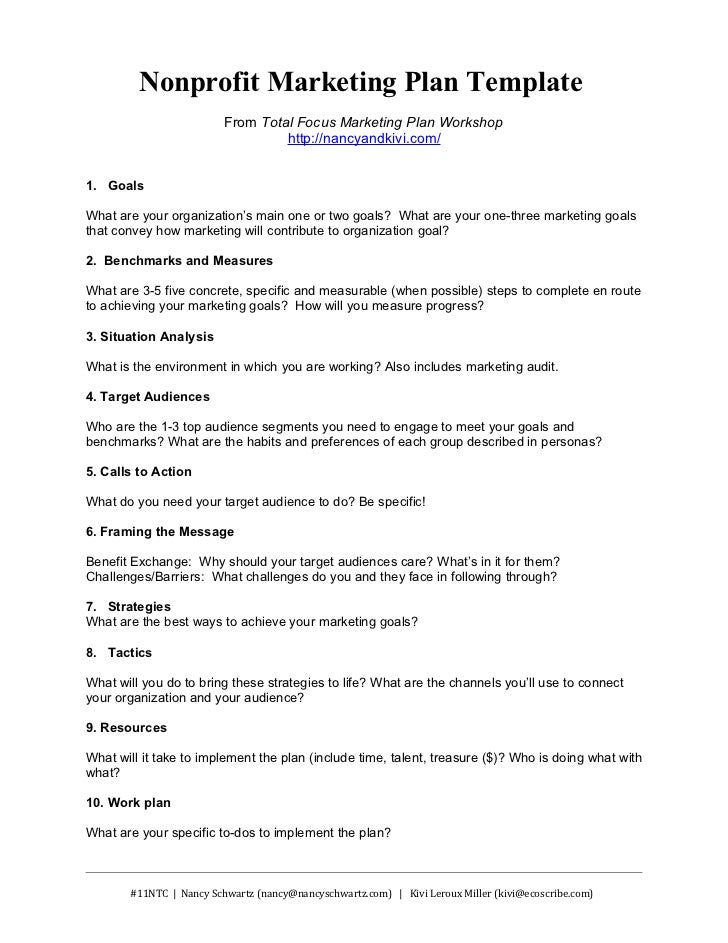 nonprofit-marketing-plan-template-summary