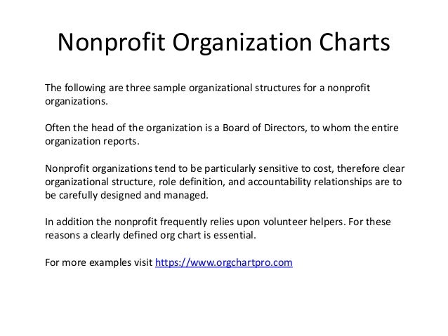 Sample Nonprofit Organizational Chart