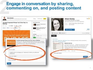 Elevate awareness of
your nonprofit
201
✓ Complete your organization’s Company Page
✓ Get followers involved
✓ Post status updates
 