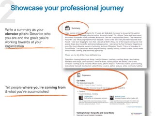 Do you know how to create a
strong personal presence on
LinkedIn?
Quick Poll #2
Yes!
Somewhat
No
I don’t know
 