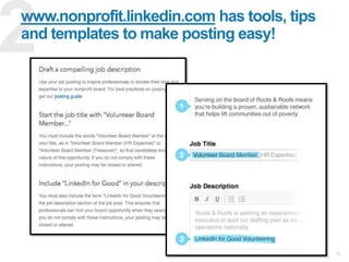LinkedIn 101 for Nonprofit Professionals & Organizations (01/01/16)