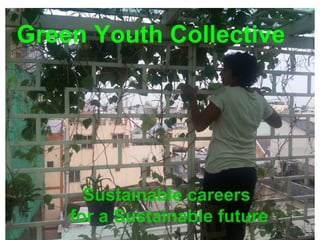 Green Youth Collective

Sustainable careers
for a Sustainable future
1

 