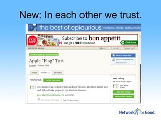 New: In each other we trust.
 