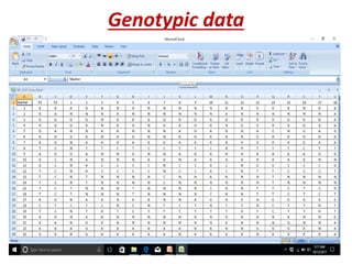 Genotypic data
 