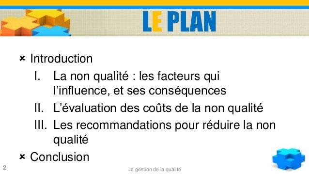 La Non Qualité
