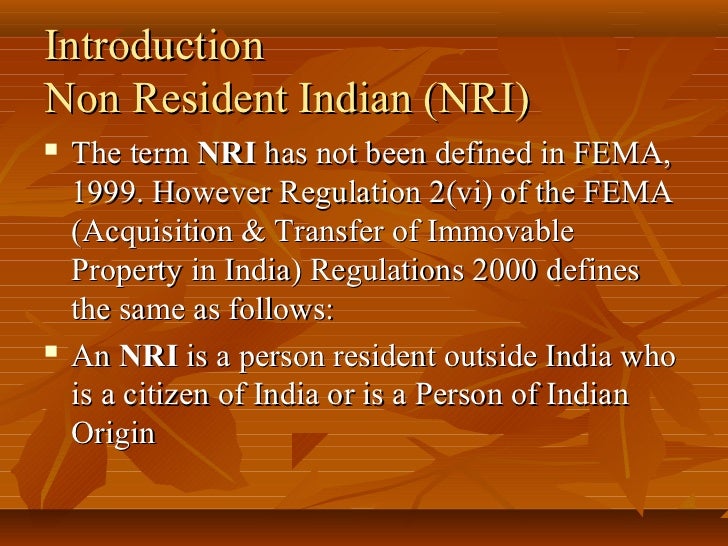 Nonresidents Definition