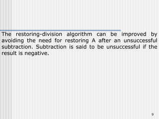 Restoring and nonrestoring division.pptx
