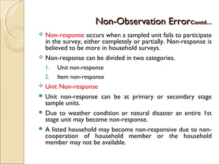 Non sampling error | PPT