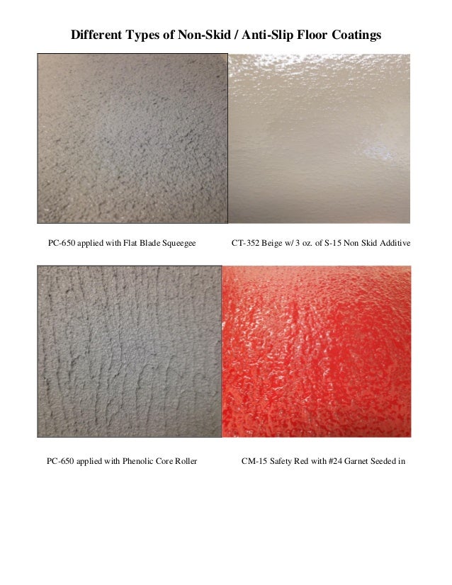 Different Types of NonSkid / AntiSlip Floor Coatings