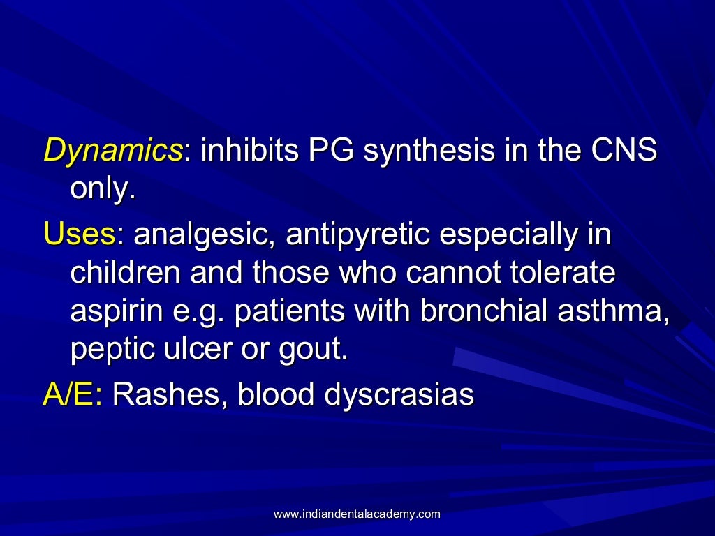 Nonsteroidal anti inflammatory drugs (nsai ds) /certified fixed ortho…