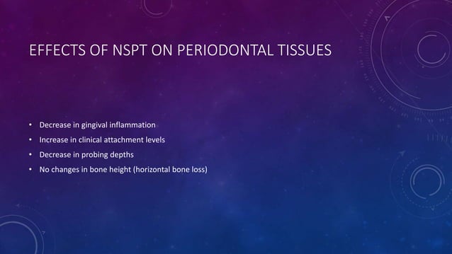 Nonsurgical periodontal therapy (nspt) presentation | PPTX