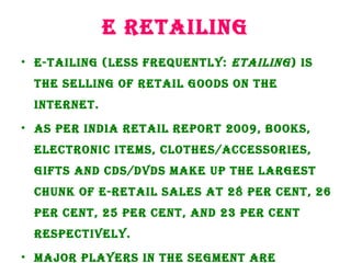 traditional retail formats