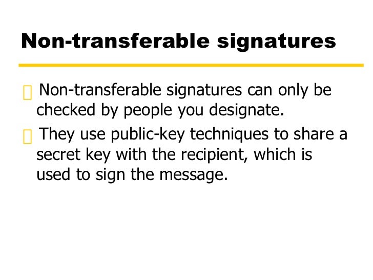 NonTransferable Signatures with PGP