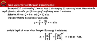 Non Uniform flow through open channel.pptx