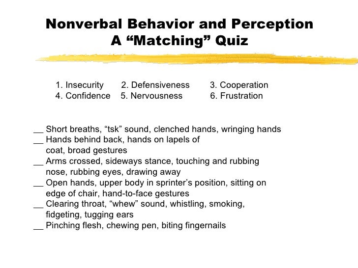 Non Verbal Communication
