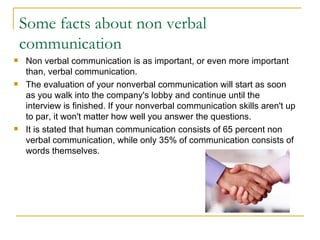 Non verbal communication during job interview, Estonia | PPT